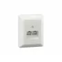 Rutenbeck UAE 8/8 (8/8) Ap rw - Toma de pared - CAT 3 - RJ-45 X 2 - blanco puro, RAL 9010 (pack de 10)