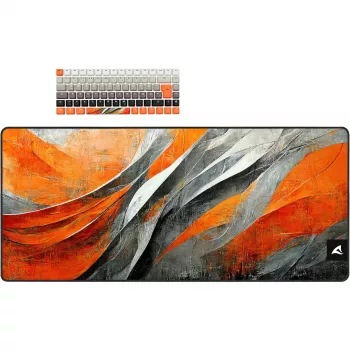 Teclado gaming mecánico Sharkoon SKILLER SGK50 S3 Design Bundle D6 — naranja/gris