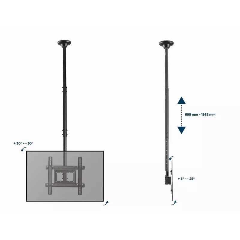 Gembird CM-70 pc(s)-01 soporte de TV 177,8 cm (70