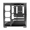 Caja de PC MODECOM Volcano Stellar NF ATX Midi Tower, cristal templado, negra, compatible con ATX/micro ATX, GPU hasta 420 mm, disipador de CPU 175 mm