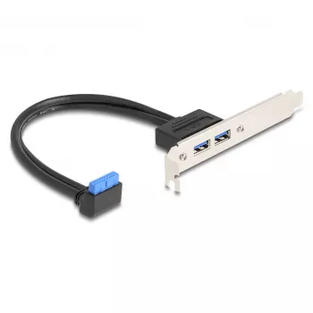 DeLOCK 83015 adaptador USB 3.2 Gen 1 interno negro 5 Gbit/s
