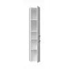 Armario de baño top e shop NEL II BIEL POŁ — de pie, 5 baldas, 310×300×1740 mm, blanco