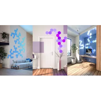 Nanoleaf HEXAGON SMARTER KIT paneles LED blanco 7 unidades