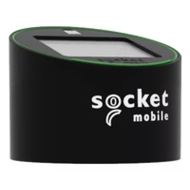 Lector de códigos QR de mano Socket Mobile SocketScan S320 — Bluetooth, negro, accesorio Secure-Pad