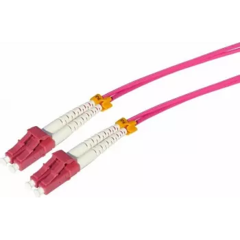 Cable de parcheo de fibra óptica Tecline HD, 50/125 µm, multimodo, fibra OM4, conector LC dúplex / conector SC dúplex, heather violet, 3,0 m (798LS03)