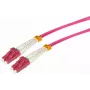Cable de parcheo de fibra óptica Tecline HD, 50/125 µm, multimodo, fibra OM4, conector LC dúplex / conector SC dúplex, heather violet, 3,0 m (798LS03)