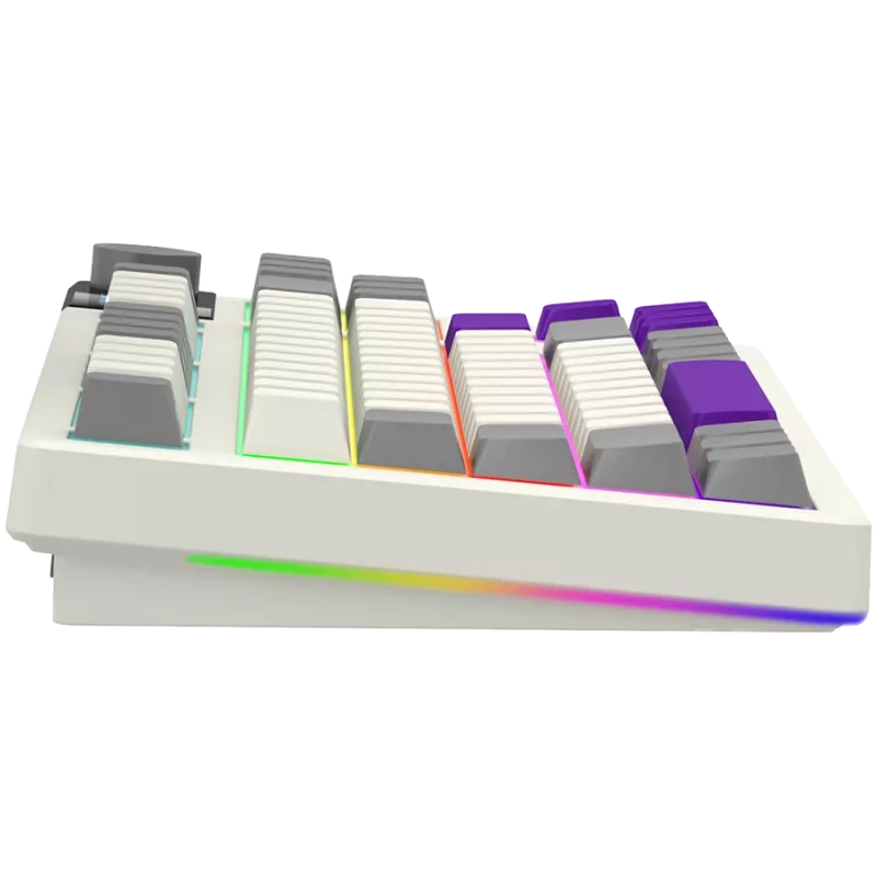 LORGAR KBP70TKLW, teclado gaming mecánico inalámbrico TKL Pro, beige, distribución EN