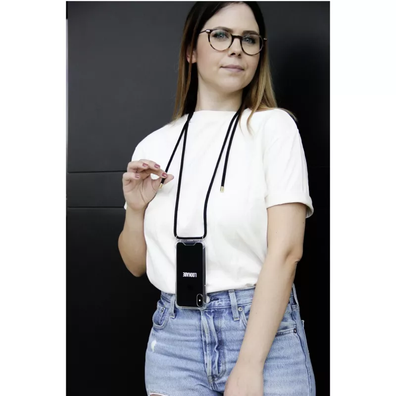 Lookabe funda de móvil con collar para iPhone XS Max, dorado/negro
