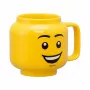 Taza de cerámica Room Copenhagen LEGO Happy Boy Small Amarilla 40460806 — taza de cerámica pequeña, diseño LEGO