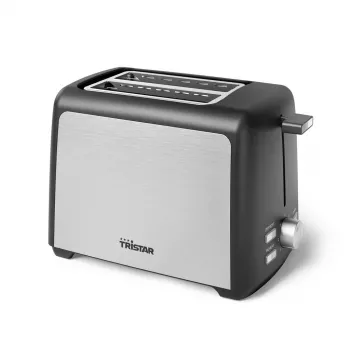 Tostadora Tristar | BR-1058 | Potencia 800 W | Número de ranuras 2 | Material de la carcasa plástico | Plata