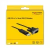Cable serie DeLOCK 66282 negro 1,8 m RS-232 USB Type-A