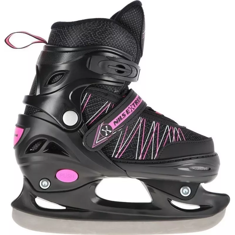 Patines 2IN1 Nils Extreme NH11912 A negro/rosa talla S (31-34) con patines de hockey intercambiables
