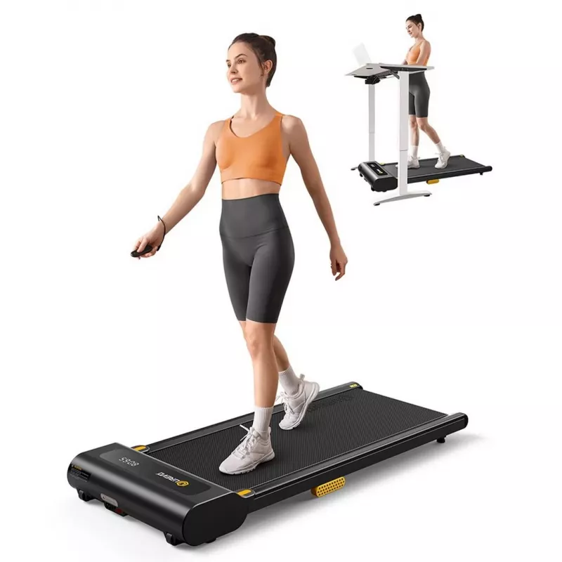 UREVO SpaceWalk SP1 Lite URTM022 cinta de correr Walking Pad, 0,8–6 km/h, peso máximo del usuario 120 kg, negra