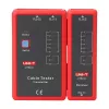 Comprobador de cables de red Unit UT681L para conectores RJ45 y RJ11, comprobación de continuidad y cableado