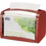 Dispensador de servilletas Tork Xpressnap 272612 modelo de mesa rojo, para servilletas plegadas, unidad de mostrador robusta
