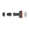 DeLOCK D-Sub HD de 26 pines conector hembra IP67 impermeable negro naranja