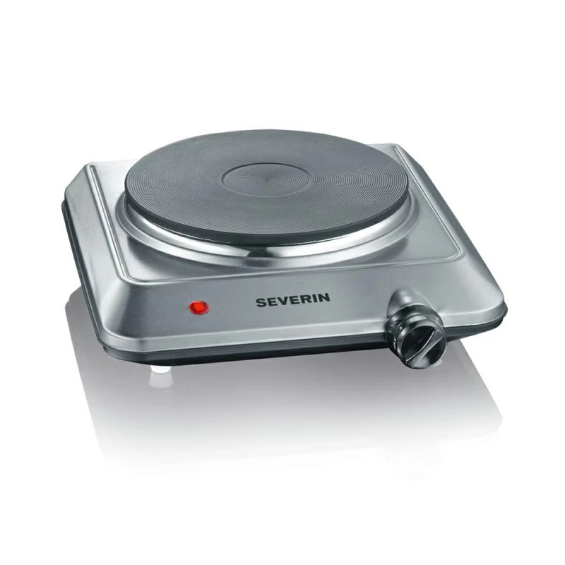 SEVERIN KP 1092 - Placa de cocina eléctrica - 1,5 kW - Acero inoxidable cepillado