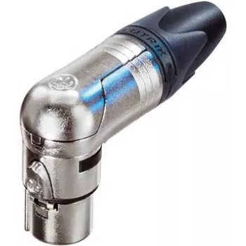Serie Neutrik RX - Conector de audio - XLR3 (W) - Conector acodado (NC3FRX)