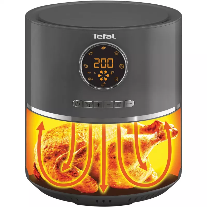 Tefal Ultra Fry Digital EY111B Freidora de aire 4,2 L 1400 W gris
