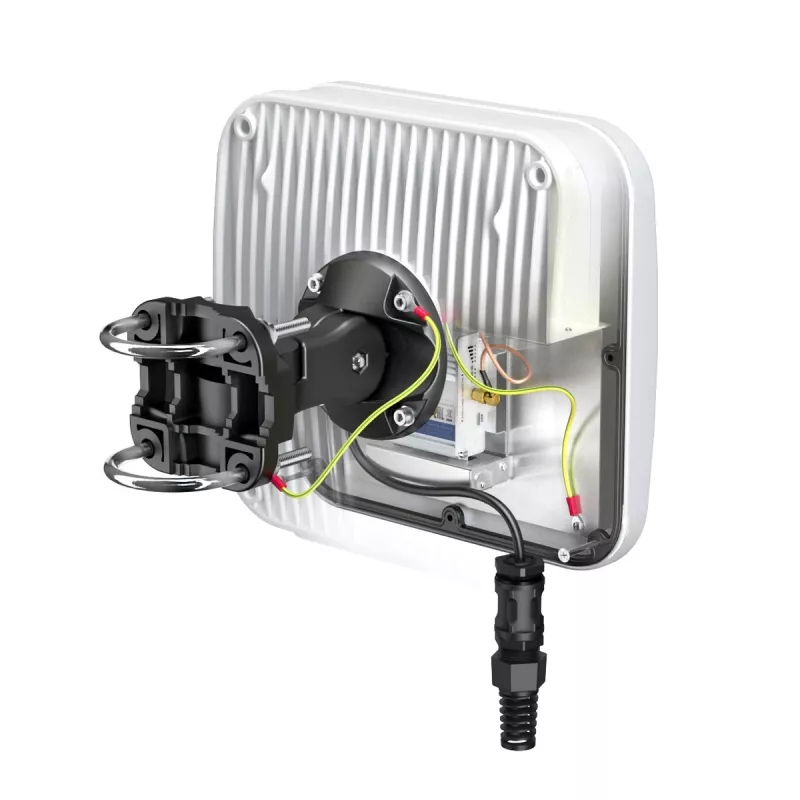 QuWireless QuMax A140M-A antena LTE direccional para Teltonika TRB140, PoE/LAN, 6 dBi, IP67, blanca