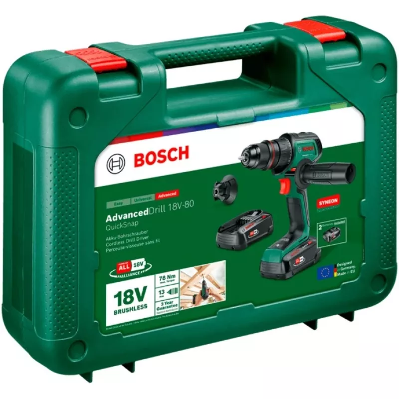 Bosch 06039E2002 Atornillador-taladro a batería negro