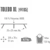 Cama de campaña Toledo XL 44165, cama de camping gris