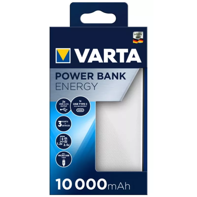 Cargador portátil Varta Energy 10000, 10000 mAh