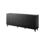 Cómoda Cama Meble ETNA 2000×420×820 mm, negro mate, aglomerado