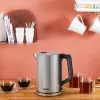 Tefal Bronx KI513D10 hervidor eléctrico, 1,7 l, 2400 W, acero inoxidable, base giratoria, filtro, plateado