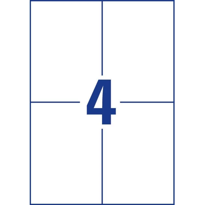Etiqueta autoadhesiva rectangular Avery 3483
