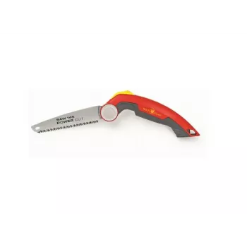 Sierra de poda de mano Wolf-Garten POWER CUT SAW 145 – wolf garten, hoja de 14,5 cm, sierra plegable para cortar madera verde