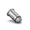 Vention dos puertos USB A+A (30+30) cargador de coche gris estilo mini tipo aleación de aluminio