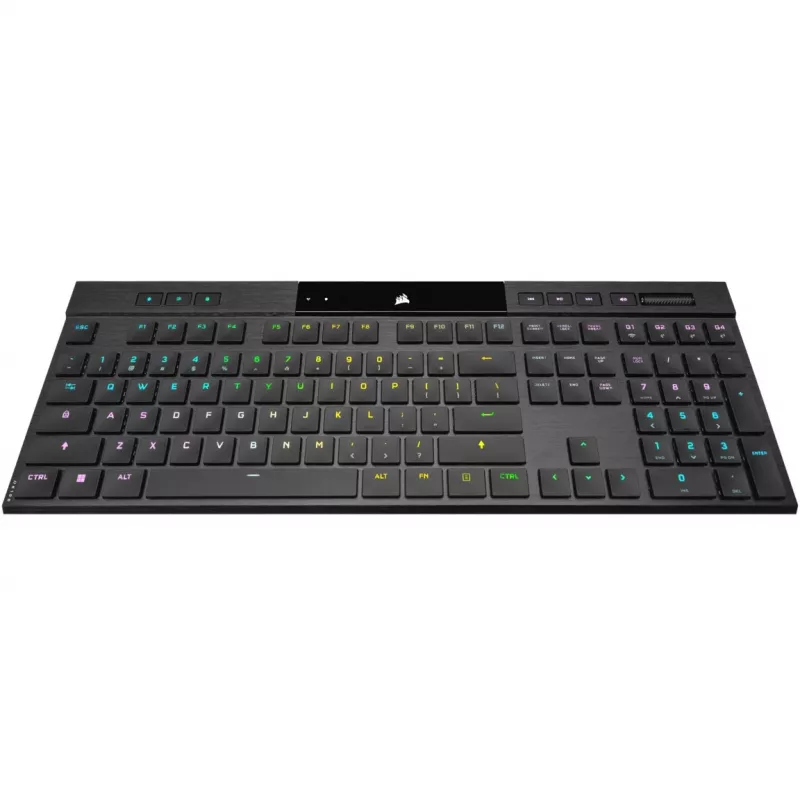 Teclado gaming mecánico ultrafino Corsair K100 RGB AIR Wireless, Cherry ULP Tactile – negro, DE