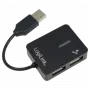 Hub USB LOGILINK UA0139 – 4 puertos USB 2.0, 480 Mbit/s, negro