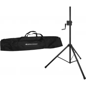 Set de soporte para altavoz Omnitronic STS-1 regulable en altura con bolsa de transporte