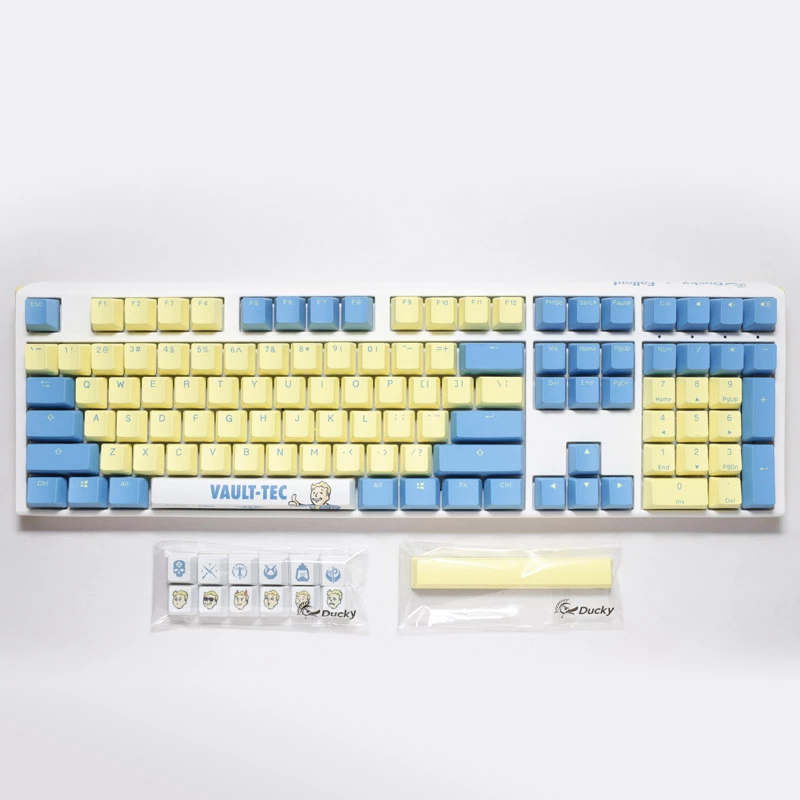 Ducky x Fallout Vault-Tec Limited Edition One 3 Teclado Gaming + Alfombrilla de ratón - MX-Speed-Silber (US)
