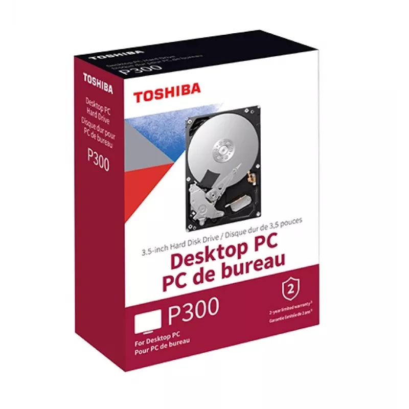Toshiba P300 Desktop PC - disco duro - 6 TB - interno - 3.5 (8.9 cm) - SATA 6Gb/s - 5400 rpm - búfer: 128 MB