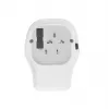 Adaptador de viaje de pared GEMBIRD TPA-1A2C20-02-W 20W — 1xUSB-A + 2xUSB-C, enchufe tipo G, 100–250 V, blanco