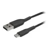 Cable USB Belkin CAB007bt1MBK 1 m USB-A Micro-USB-A negro