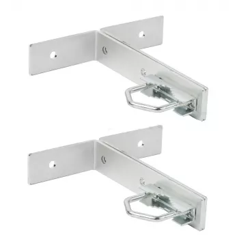 Soporte angular de montaje en mástil Extralink KK200 con abrazaderas en U M8, acero inoxidable, carga máx. 40 kg, 2 uds.
