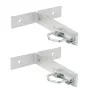 Soporte angular de montaje en mástil Extralink KK200 con abrazaderas en U M8, acero inoxidable, carga máx. 40 kg, 2 uds.