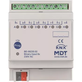 Entrada binaria MDT BE-08230.02 8 canales 4TE REG 230VAC (BE-08230.02)