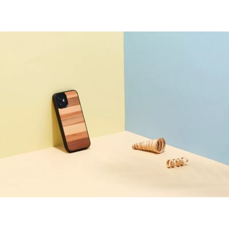 Funda para smartphone Man and Wood para iPhone 12 mini – negra
