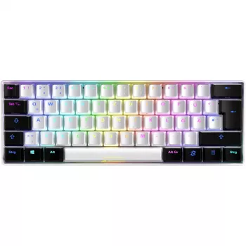 Sharkoon SGK50 S4 teclado gaming USB QWERTZ alemán blanco RGB LED