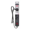 Regleta con cable Activejet negra ACJ COMBO 5G/5M/BEZP. AUTO/CZ