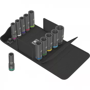 Juego de vasos para llave de impacto Wera 05004841001