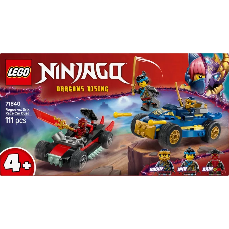 Bloques Ninjago 71840 Duelo de velocidad Rogue vs. Drix