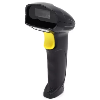Escáner de códigos de barras portátil 1D/2D con cable QOLTEC 50853 — USB, carcasa de ABS, cable de 1,65 m, 97×65×167 mm, 105 g