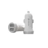 Cargador de coche Devia Smart Series Lightning 5V 3,1A Dual USB blanco