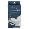 Cargador móvil MediaRange MRMA124 100W AC, 3x USB-C, entrada 100–240V, cable de 1,5 m, Blanco